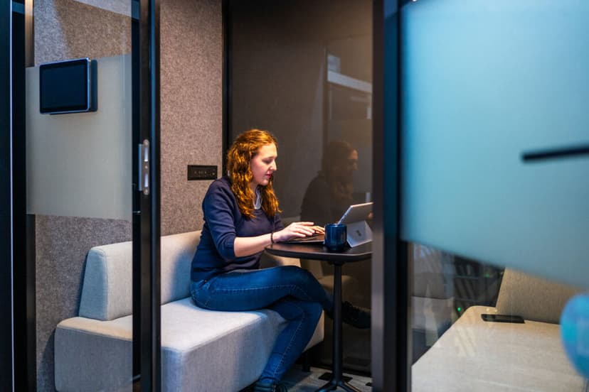 Pebble meeting space in use